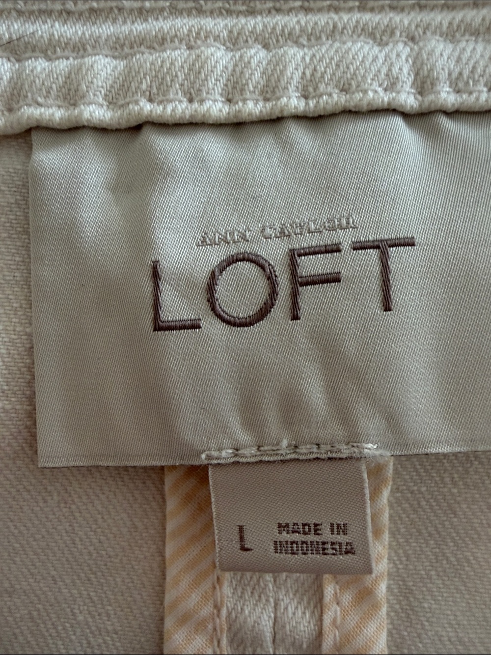 LOFT Cream Collarless Blazer Jacket - Picture 2 of 6
